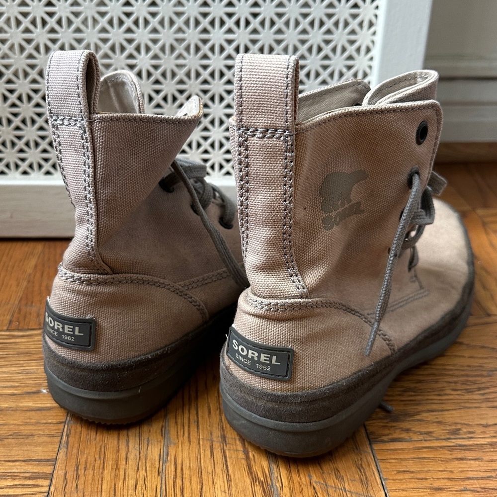 Beige Sorel Boots
